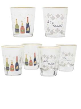 Chic & Tonic Party Cocktail Glassware Set of Four.